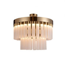 Living Room Lighting New Design Modern Frosted Glass Round Hanging Chandelier